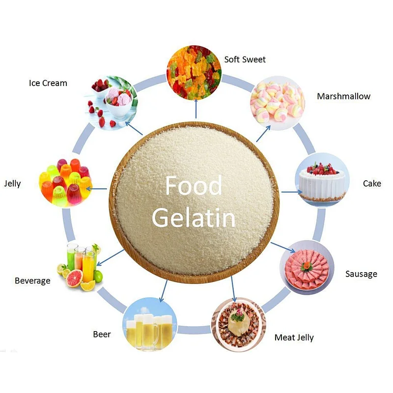 Food Grade Gelatin Powder Edible Bovine Beef Gelatin 220 Bloom 240 Bloom